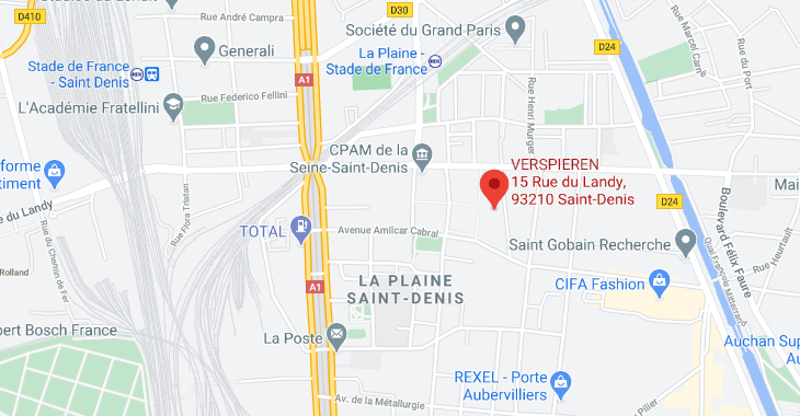 plan accès Verspieren Paris - Saint-Denis