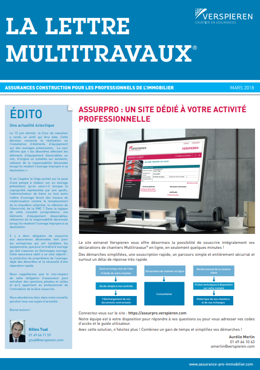LA LETTRE MULTITRAVAUX