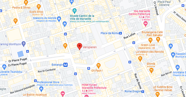 plan accès Verspieren Marseille