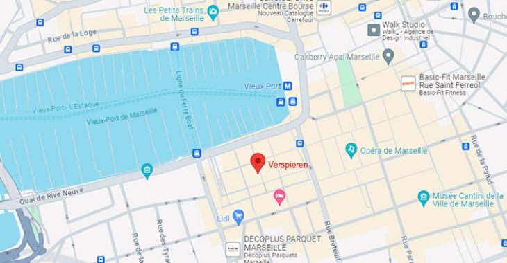 plan accès Verspieren Marseille