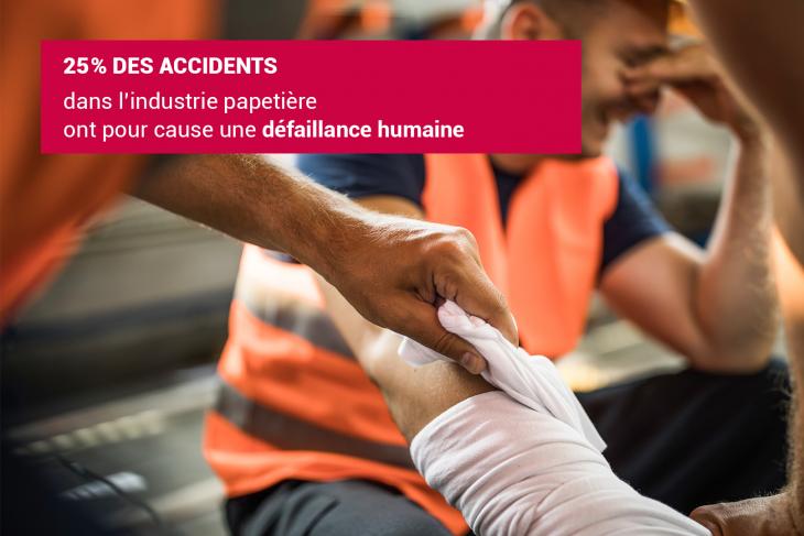 25% des accidents dans l’industrie papetière ont pour cause une défaillance humaine