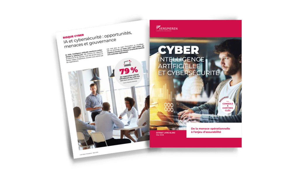 Livre blanc cybersécurité et intelligence artificielle Verspieren montrant les enjeux de risques, de gouvernance et d’assurabilité