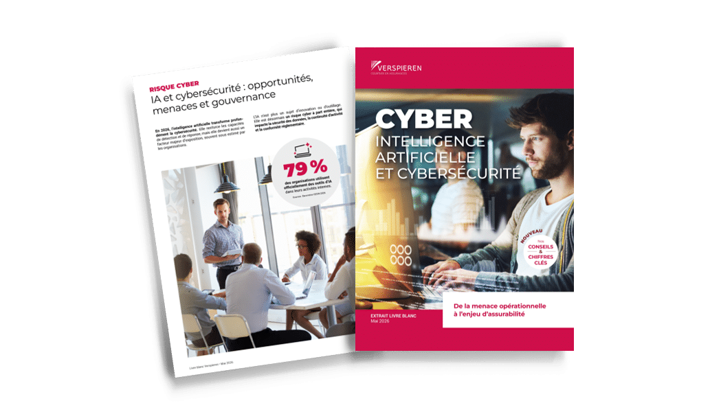 Livre blanc cybersécurité et intelligence artificielle Verspieren montrant les enjeux de risques, de gouvernance et d’assurabilité