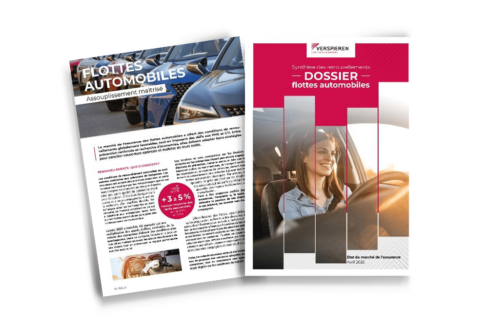 Couvertures de document éditorial sur l’assurance flottes automobiles et les renouvellements 2026